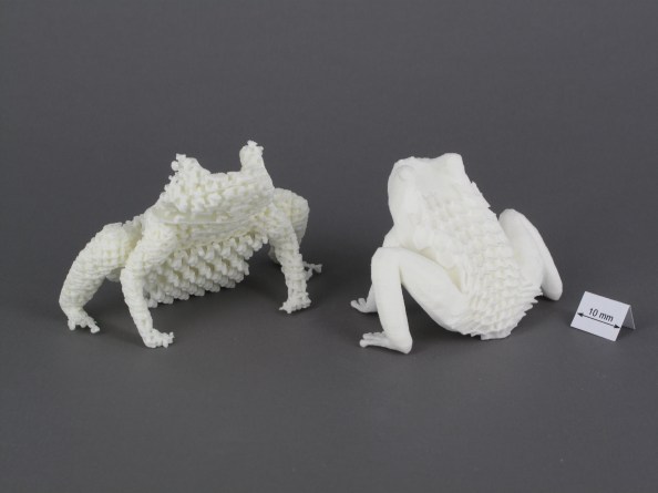 Ejemplo de impresión 3D - ranas