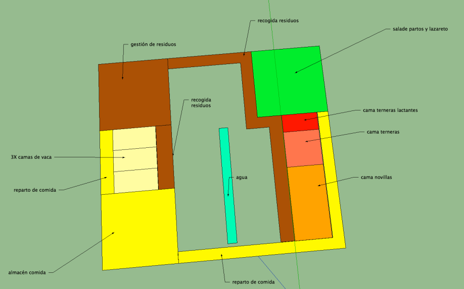 Plantas SketchUp Fundacion Cerezales 3D